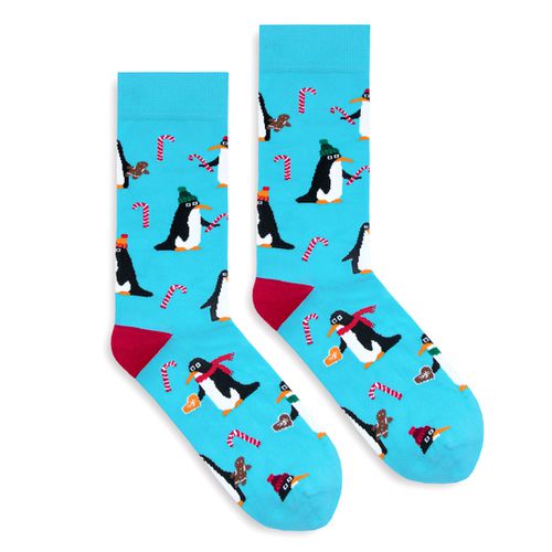Unisex's Socks Classic X-Mas Penguins - Banana Socks - Modalova