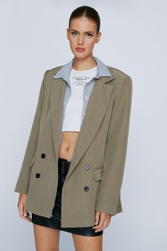 Womens Out of Hours Oversized Double Breasted Blazer - - 4 - Nasty Gal - Modalova