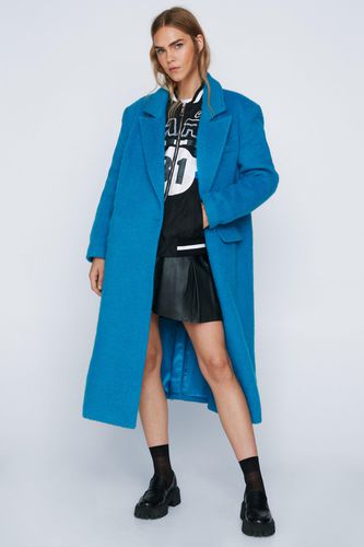 Womens Premium Masculine Brushed Wool Coat - - 4 - Nasty Gal - Modalova