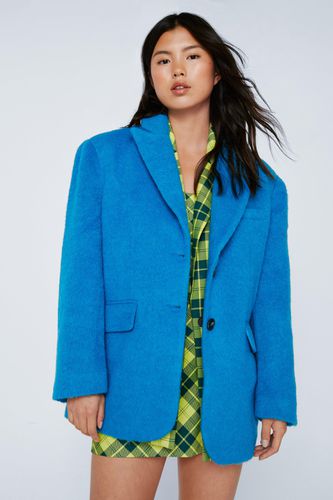 Womens Premium Brushed Wool Oversized Blazer Coat - - 6 - Nasty Gal - Modalova