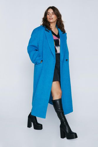 Womens Plus Premium Wool Brushed Coat - - 22 - Nasty Gal - Modalova