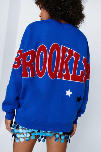 Womens Brooklyn Back Detail Oversized Sweatshirt - - L - Nasty Gal - Modalova