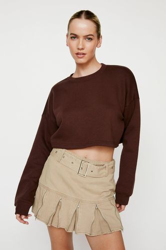 Womens Basic Crop Sweatshirt - - L - Nasty Gal - Modalova