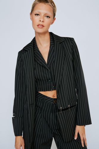 Womens Tailored Pinstripe Single Breasted Blazer - - XS - Nasty Gal - Modalova