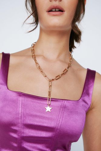 Womens Star Detail Chain Link Necklace - - ONE SIZE - Nasty Gal - Modalova