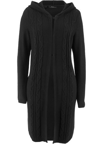 Chaqueta larga de punto con capucha - bpc bonprix collection - Modalova