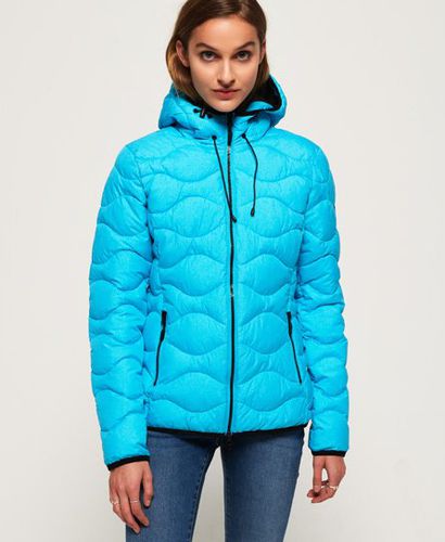 Women's Astrae Quilt Padded Jacket / Aqua - Size: 10 - Superdry - Modalova