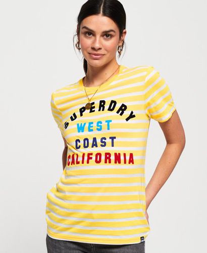West Coast T-Shirt mit Streifen - Superdry - Modalova