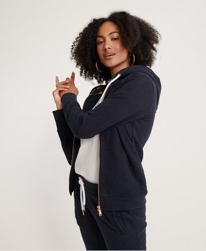 Women's Orange Label Elite Zip Hoodie Navy / Elite Navy - Size: 6 - Superdry - Modalova