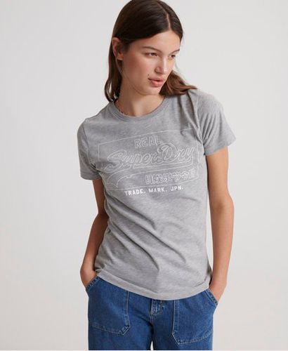 Camiseta con Vintage Logo Outline - Superdry - Modalova