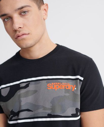 Camiseta de camuflaje a rayas con logo Core - Superdry - Modalova