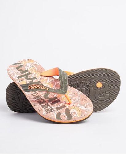 Herren Kork-Flipflops Mit Logo-Druck, Größe: S - Größe: S - Superdry - Modalova