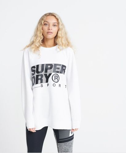 Sudadera de cuello redondo extragrande con estampado gráfico Tra - Superdry - Modalova