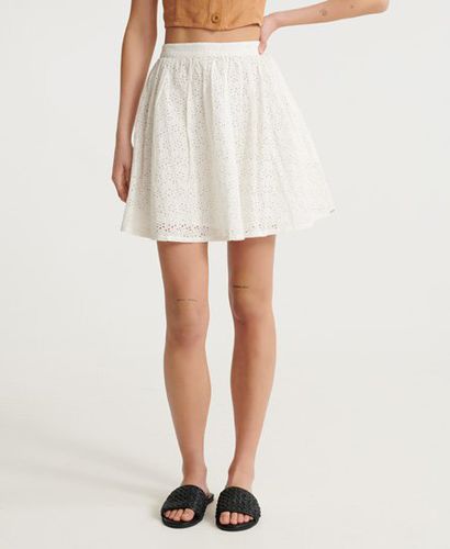 Women's Blair Broderie Skirt White / Chalk White - Size: 12 - Superdry - Modalova
