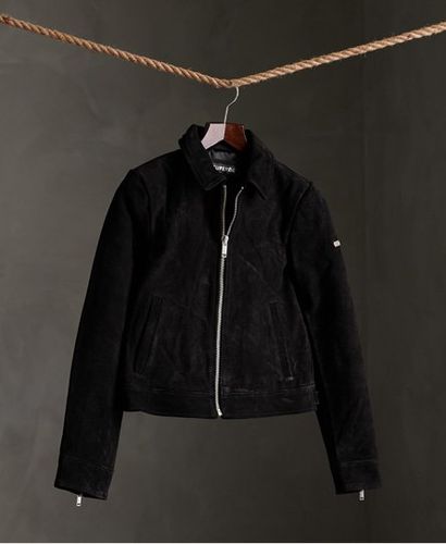 Cazadora corta de ante Harrington - Superdry - Modalova