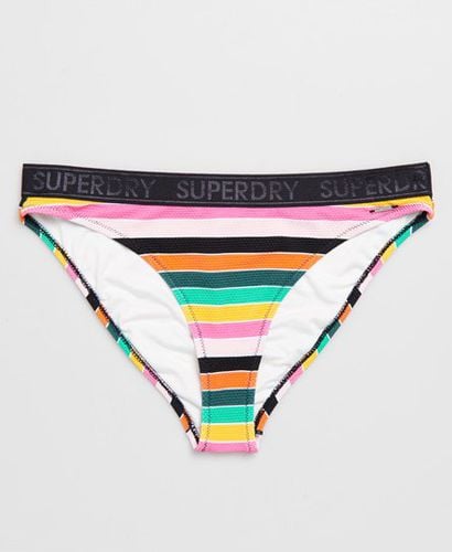 Women's Stripe Bikini Bottoms Multiple Colours / Stripe - Size: 14 Black/Pink/White / Stripe - Superdry - Modalova