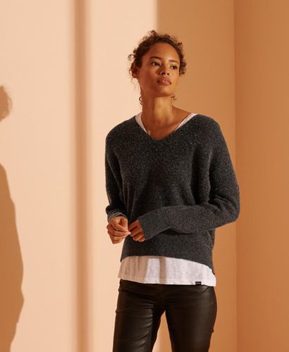 Women's Lässiger Isabella Pullover mit V-Ausschnitt - Größe: 40 - Superdry - Modalova