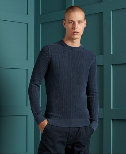 Jersey teñido con cuello redondo y textura Academy - Superdry - Modalova