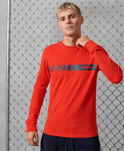 Camiseta deportiva a rayas con logo Core - Superdry - Modalova