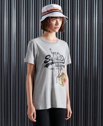 Damen Vintage Logo T-Shirt mit NYC-Fotoprint - Größe: 40 - Superdry - Modalova