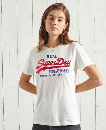 Vintage Logo Duo Satin T-Shirt - Superdry - Modalova