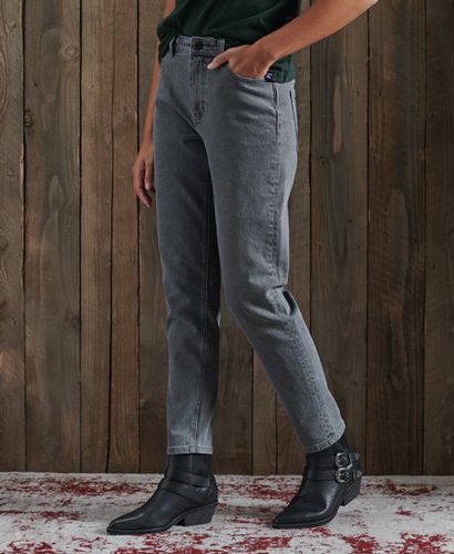 Women's High Slim Taper Jeans Black / Remsen Washed OD Black - Size: 25/30 - Superdry - Modalova
