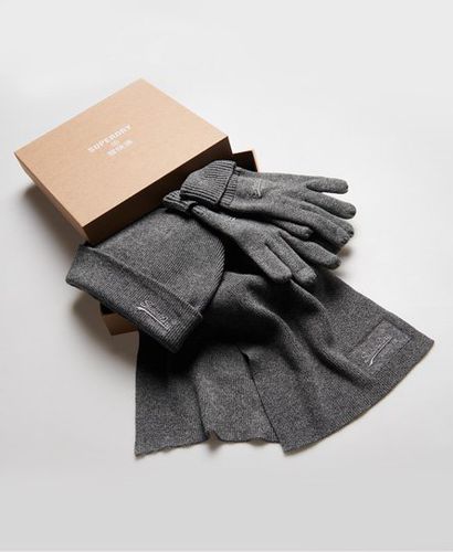 Conjunto para regalo de bufanda, guantes y gorro de la colección - Superdry - Modalova