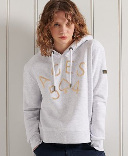 Sudadera corta con capucha y logo Military - Superdry - Modalova