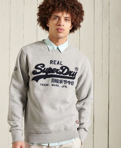 Sudadera con cuello redondo y Vintage Logo de chenilla - Superdry - Modalova