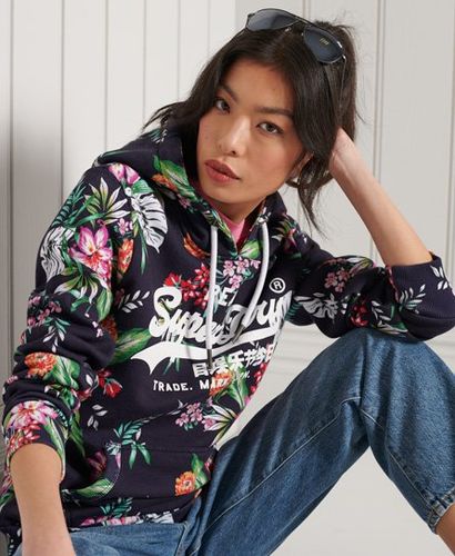 Sudadera con capucha, estampado integral y Vintage Logo - Superdry - Modalova