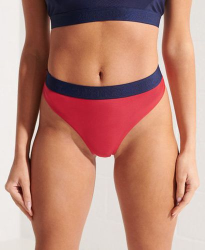 Women's Sport Bikini Brief Red / Bright Red - Size: 12 - Superdry - Modalova