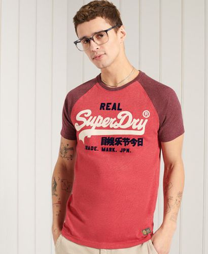 Camiseta con manga raglán bicolor Vintage Logo - Superdry - Modalova