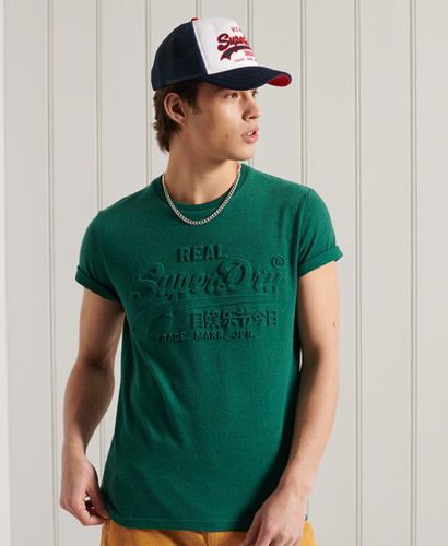 Camiseta con logo Vintage en relieve - Superdry - Modalova