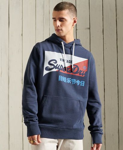 Vintage Logo Primary Hoodie aus Bio-Baumwolle - Superdry - Modalova