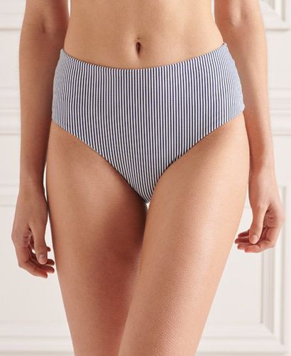 Women's High Waist Bikini Briefs Blue / Regal Navy - Size: 10 - Superdry - Modalova