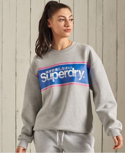 Sudadera de cuello redondo extragrande con logo Core - Superdry - Modalova