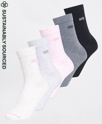 Pack de cinco pares de calcetines Essential - Superdry - Modalova