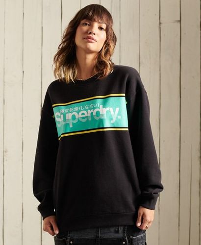 Sudadera de cuello redondo extragrande con logo Core - Superdry - Modalova