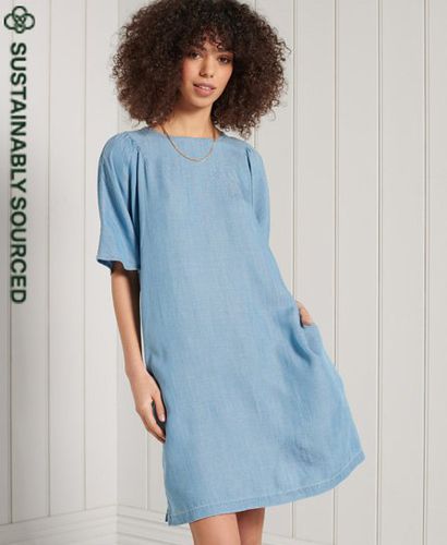 Women's T-shirt Dress Blue / Light Wash - Size: 8 - Superdry - Modalova