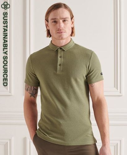 Polo de punto texturizado de algodón orgánico - Superdry - Modalova
