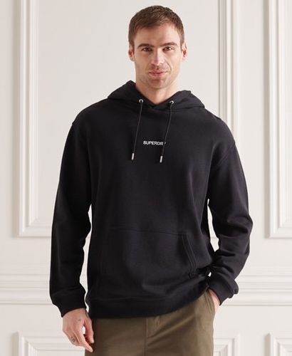 Sudadera con capucha, corte cuadrado y micrologo estampado - Superdry - Modalova