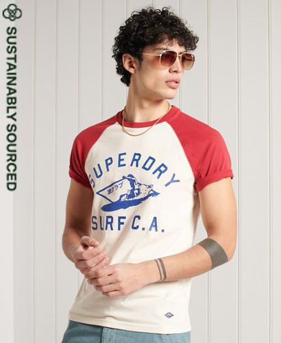 Camiseta de béisbol en algodón orgánico con gráfico Cali Surf - Superdry - Modalova