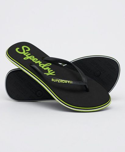 Women's Neon Rainbow Sleek Flip Flop Yellow / Neon Yellow - Size: S - Superdry - Modalova