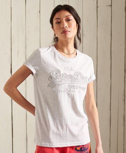 Camiseta con Vintage Logo bordado Infill - Superdry - Modalova