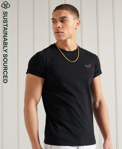 Men's Orange Label Vintage Embroidery T-Shirt Black - Size: XS - Superdry - Modalova