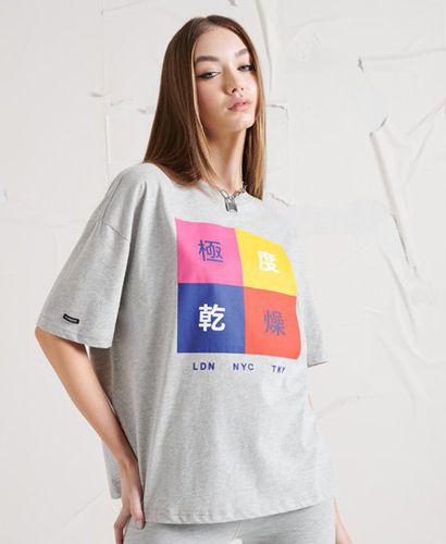 Camiseta con bloques de color con'símbolos - Superdry - Modalova
