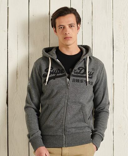 Sudadera bordada con capucha y cremallera en rizo de algodón de - Superdry - Modalova