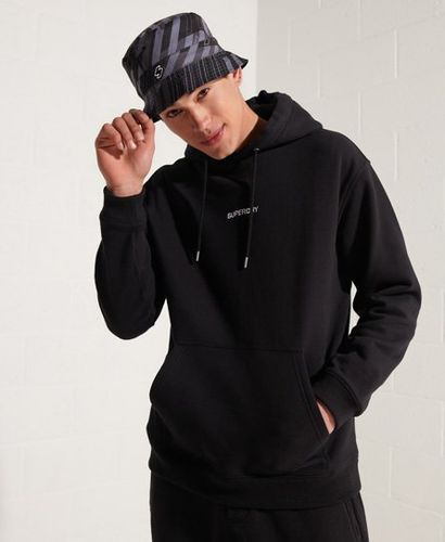 Sudadera con capucha, corte cuadrado y micrologo estampado - Superdry - Modalova