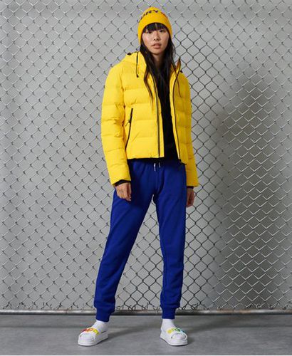 Women's Spirit Sports Puffer Jacket Yellow / Nautical Yellow - Size: 10 - Superdry - Modalova