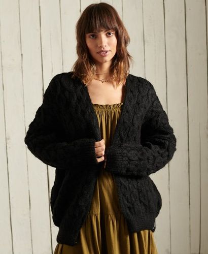Cárdigan extragrande de punto trenzado Grace - Superdry - Modalova